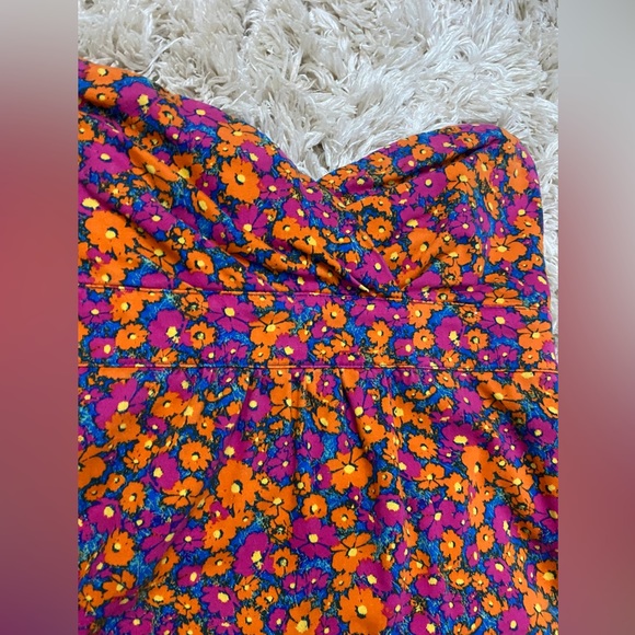 Volcom Women’s Floral Tube Top Strapless Frochickie Dress Size Small (US 3) - Picture 3 of 12